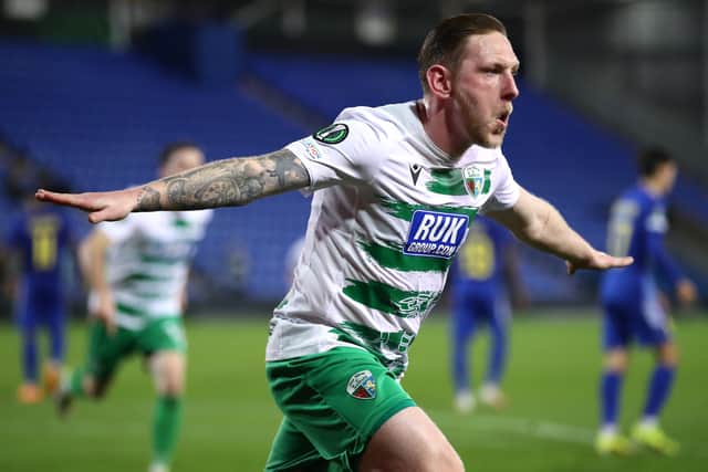 Declan McManus scored from the penalty spot for The New Saints.