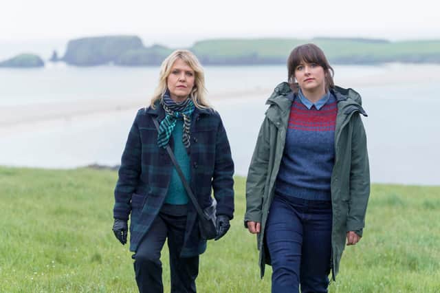 Ashley Jensen and Alison O'Donnell in the new series of Shetland. Picture: Jamie Simpson