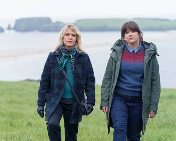 Ashley Jensen and Alison O’Donnell are reunited in the new series of Shetland. Picture: Jamie Simpson 