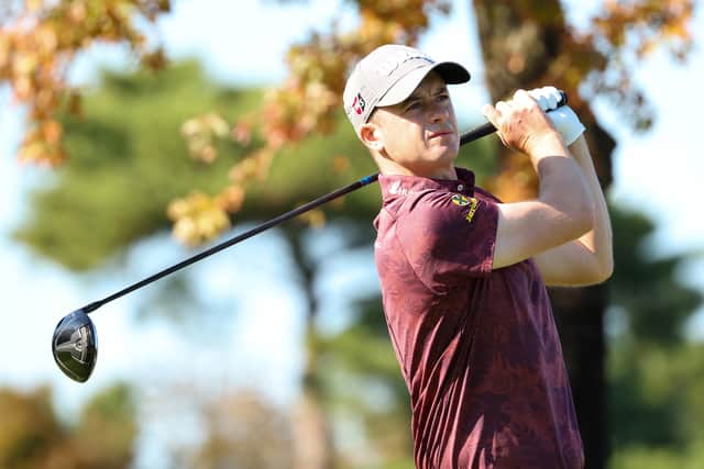 David Law in action during the third round of the Genesis Championship in Korea