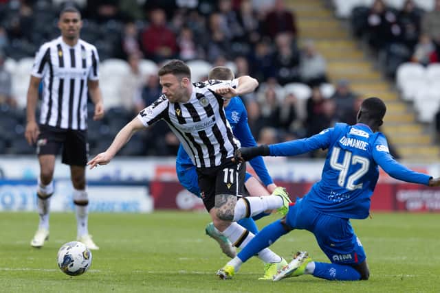 Rangers and St Mirren do battle at Ibrox on Sunday.