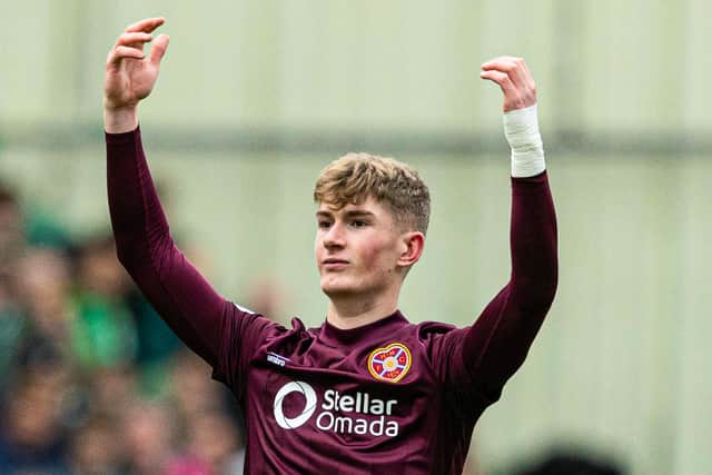 James Wilson scored late on for Hearts.