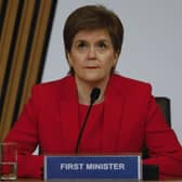 Former first minister Nicola Sturgeon before giving evidence to the Committee on the Scottish Government Handling of Harassment Complaints, at Holyrood in Edinburgh, in March 2021. Picture: PA