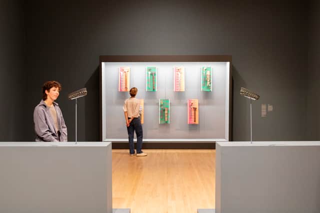Installation view of Pio Abad’s presentation at the Turner Prize 2024 exhibition at Tate Britain