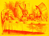 The Mad Hatter's Tea Party, as pictured in Lewis Carroll's book Alice in Wonderland (Illustration by John Tenniel)