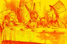 The Mad Hatter's Tea Party, as pictured in Lewis Carroll's book Alice in Wonderland (Illustration by John Tenniel)
