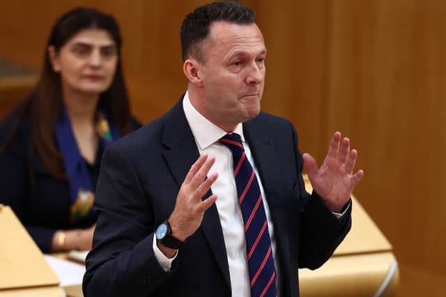 Scottish Conservative leader Russell Findlay has criticised SNP government's 'freebie' culture (Picture: Jeff J Mitchell)