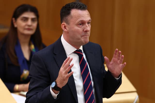Scottish Conservative leader Russell Findlay has criticised SNP government's 'freebie' culture (Picture: Jeff J Mitchell)