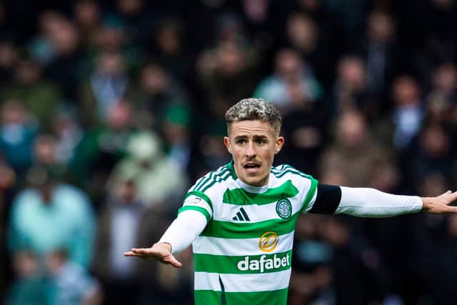 Luke McCowan in action during his first start for Celtic in the 3-0 win over Motherwell at Fir Park. (Photo by Craig Foy / SNS Group)