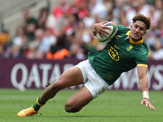 Jordan Hendrikse made his South Africa debut against Wales at Twickenham Stadium in June.