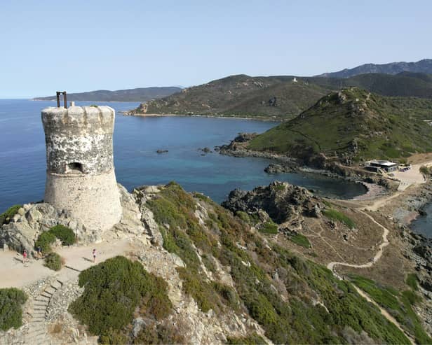 Watch-towers like this 16th-century one on Corsica were built across the Mediterranean to defend against raids by Barbary pirates (Picture: Pascal Pochard-Casabianca)
