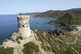 Watch-towers like this 16th-century one on Corsica were built across the Mediterranean to defend against raids by Barbary pirates (Picture: Pascal Pochard-Casabianca)