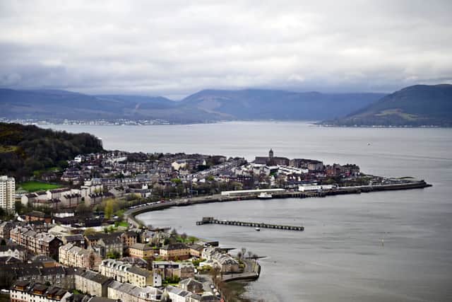 Gourock, near where the teenager fell overboard. Picture: John Devlin