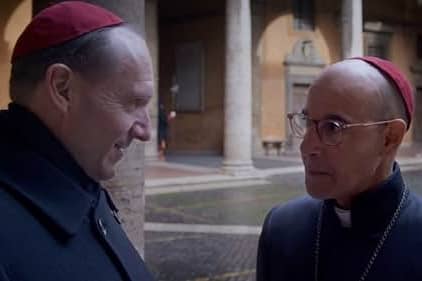 Ralph Fiennes and Stanley Tucci star in Conclave