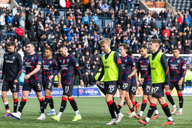 Rangers are six points behind Aberdeen and Celtic in the Scottish Premiership. Cr: SNS Group.