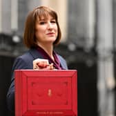 Chancellor of the Exchequer, Rachel Reeves, poses with the red Budget Box as she leaves 11 Downing Street to present the government's annual budget to Parliament (Photo: Leon Neal/Getty Images)