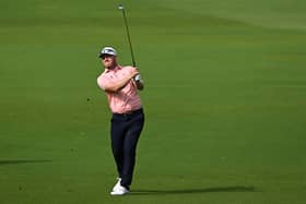 Daniel Young in action during the first round of the Rolex Challenge Tour Grand Final supported by The R&A at Club de Golf Alcanada in Port d’Alcudia