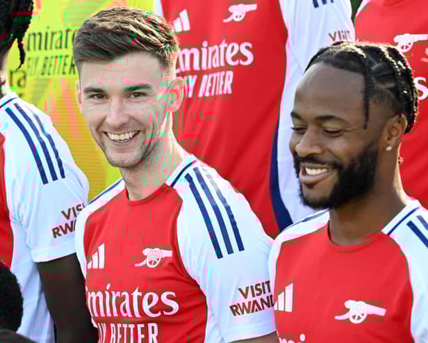 Kieran Tierney is edging closer to a return for Scotland and Arsenal. Cr: Getty Images.
