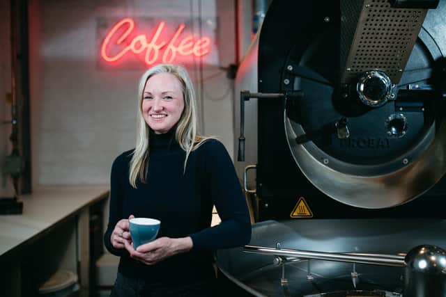 Lisa Lawson of Dear Green Coffee - recently named the best Micro Roaster of the Year.