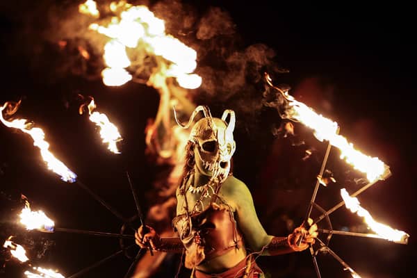 Edinburgh's Holyrood Park hosted a spectacular Samhuinn Fire Festival this week.
