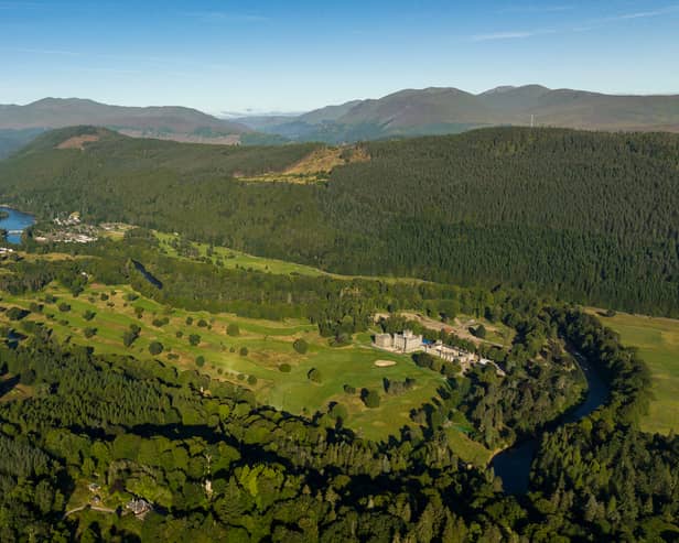 Taymouth Castle sits at the head of Loch Tay in Perthshire. More than £100m has been spent on returning the pile to its past Victorian splendour. 