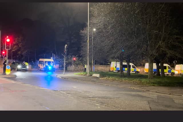 A photograph from Niddrie last night.