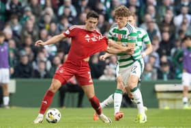 How many Celtic and Aberdeen players make the Scottish Premiership team of the season, so far? Cr: SNS Group.