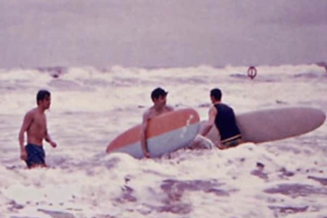 Stuart Crichton, Ian Wishart and George Law, Aberdeen Beach, 1968