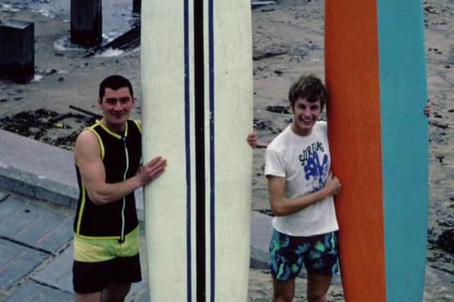 George Law and Andy Bennetts, Aberdeen Beach 1968