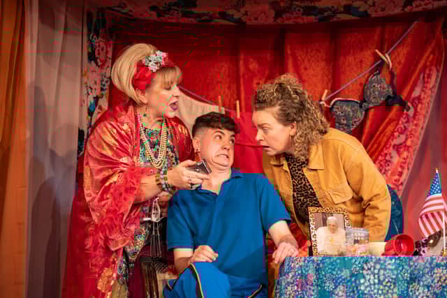 Julie Coombe, Afton Moran and Esme Bayley in Ghost Off