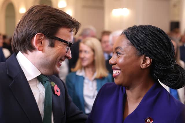 Rachel Reeves' 'omnishambles' Budget was an early Christmas present for new Conservative leader Kemi Badenoch, seen with her husband Hamish (Picture: Dan Kitwood)