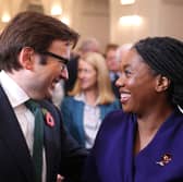 Rachel Reeves' 'omnishambles' Budget was an early Christmas present for new Conservative leader Kemi Badenoch, seen with her husband Hamish (Picture: Dan Kitwood)
