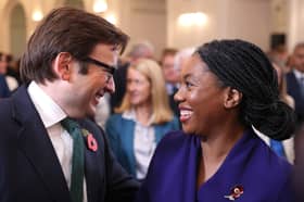 Rachel Reeves' 'omnishambles' Budget was an early Christmas present for new Conservative leader Kemi Badenoch, seen with her husband Hamish (Picture: Dan Kitwood)