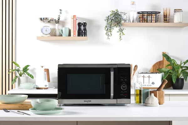 The Salter Duowave is a great space-saving device