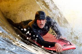 Surfers test out Lost Shore surf resort on the outskirts of Edinburgh (Picture: Jeff J Mitchell)
