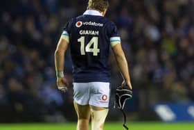 Darcy Graham had to come off after scoring four tries against Fiji.