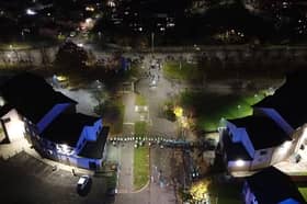 Drone footage of riots in the Niddrie area of Edinburgh on November 5 last year. Picture: Press Association.
