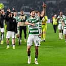 Nicolas Kuhn scored twice for Celtic in the 3-1 win over RB Leipzig in the Champions League.