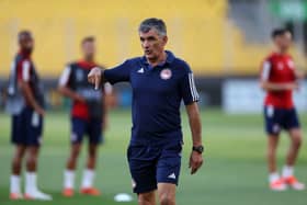 Jose Luis Mendilibar, head coach of Olympiacos