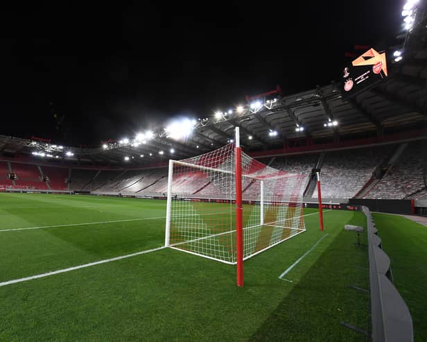 Rangers take on Olympiacos at the Karaiskakis Stadium on matchday four of the Europa League. (Photo by Stuart MacFarlane/Arsenal FC via Getty Images)