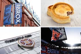 How do Scotland's 12 Premiership football clubs rank when it comes to half time pies?
