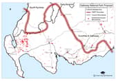 The rough outline of the proposed Galloway National Park