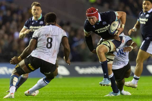Grant Gilchrist will once again be in the Scotland second row.