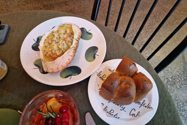 Crab dish at Cafe Party
