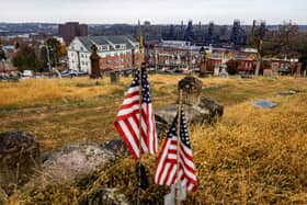 Bethlehem, Pennsylvania on Election Day (Photo by SAMUEL CORUM / AFP) 