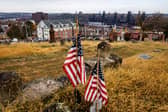 Bethlehem, Pennsylvania on Election Day (Photo by SAMUEL CORUM / AFP) 