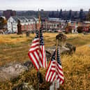 Bethlehem, Pennsylvania on Election Day (Photo by SAMUEL CORUM / AFP) 