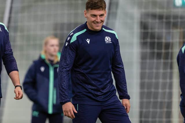 Scotland's Tom Jordan has been selected in an unaccustomed full-back role in what will be his first international start against world champions South Africa. (Photo by Craig Williamson / SNS Group)