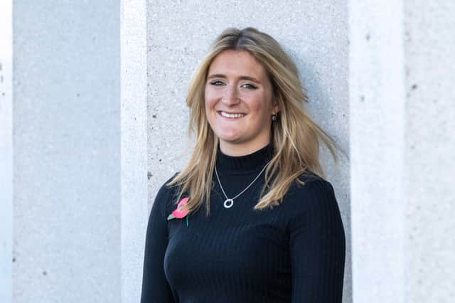 Elloise Stephenson, from Newcastle University, who is building a commercial screening service to assess a patient’s response to enzymes called kinases, to improve and personalise cancer treatment