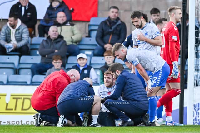 Kilmarnock defender Stuart Findlay is out for several months with an ankle injury.